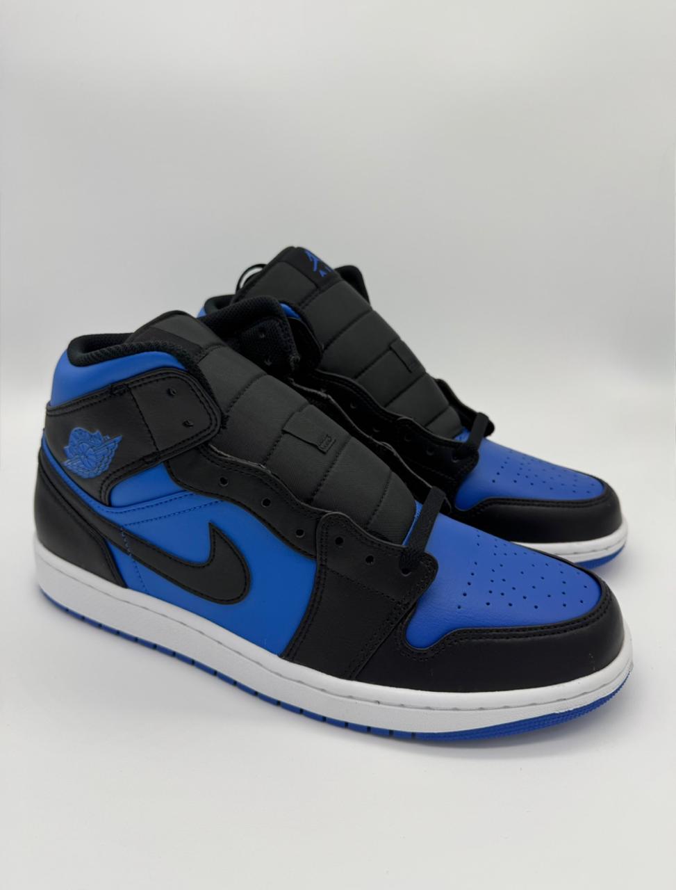 Jordan 1 Mid "Black Royal Blue"