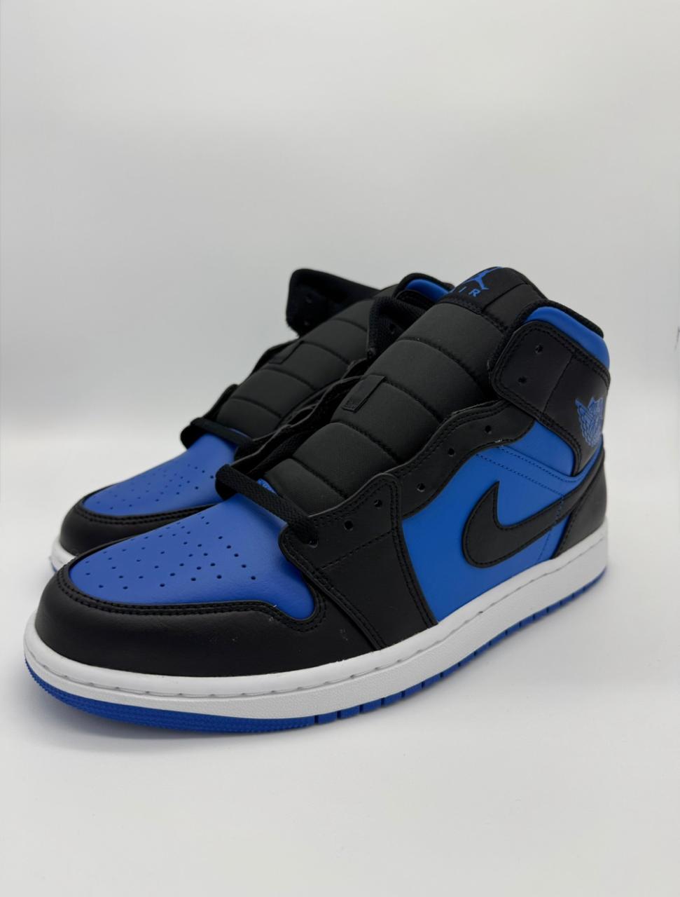 Jordan 1 Mid "Black Royal Blue"