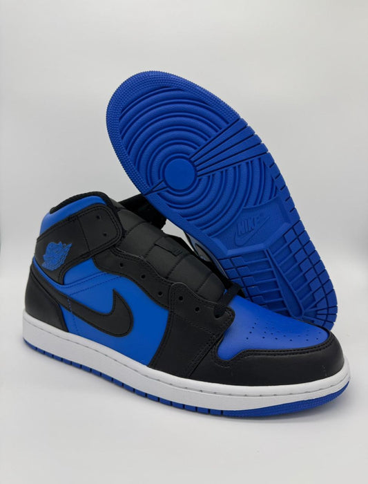 Jordan 1 Mid "Black Royal Blue"