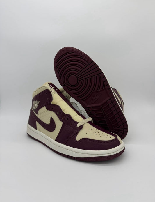 Jordan 1 Mid "Split Beach Cherrywood Red"