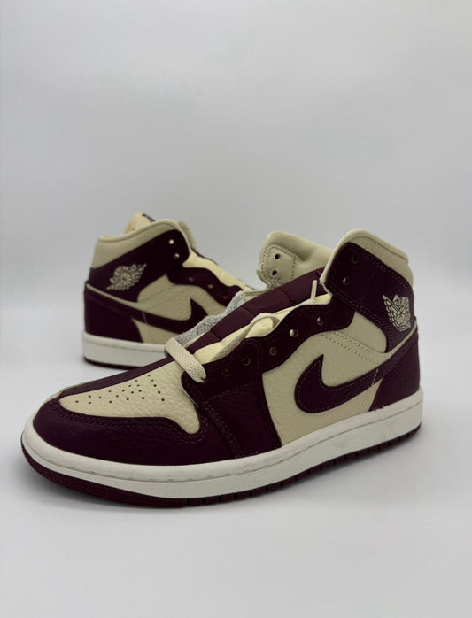 Jordan 1 Mid "Split Beach Cherrywood Red"
